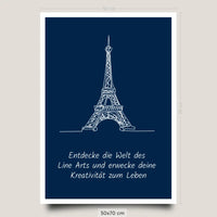 Line Art Poster Print Selbst gestalten 50x70cm