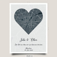 Streetmap Lieblingsort Selbst Gestalten Klebefolie Dekofolie 30x40cm