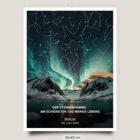Sternenhimmel Poster Premium 30x40cm
