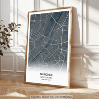 Poster Print Stadtkarte Streetmap Perspektivisch pds1