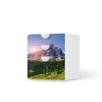 Folie für Möbel Alpenblick - IKEA Smastad Kommode - 3 Schubladen - weiss
