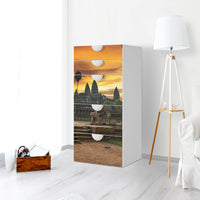 Möbel Klebefolie Angkor Wat - IKEA Smastad Kommode - 5 Schubladen - Kinderzimmer