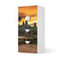 Möbelfolie Angkor Wat - IKEA Smastad kombiniert - 2 Schubladen und 2 kleine Türen - weiss