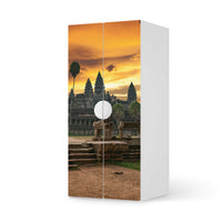 Möbelfolie Angkor Wat - IKEA Smastad Schrank - 2 große Türen - weiss