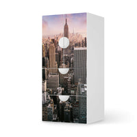 Möbelfolie Big Apple - IKEA Smastad kombiniert - 2 Schubladen und 2 kleine Türen - weiss