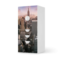 Möbelfolie Big Apple - IKEA Smastad kombiniert - 3 Schubladen und 2 kleine Türen - weiss