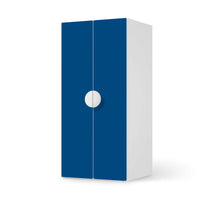 Möbelfolie Blau Dark - IKEA Smastad Schrank - 2 große Türen - weiss