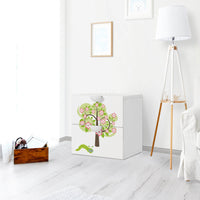 Klebefolie für Möbel Blooming Tree - IKEA Smastad Kommode - 2 Schubladen - Kinderzimmer