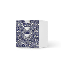 Folie für Möbel Blue Mandala - IKEA Smastad Kommode - 3 Schubladen - weiss