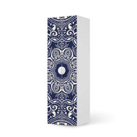 Selbstklebende Folie Blue Mandala - IKEA Smastad kombiniert - 2 große Türen und 2 kleine Türen - weiss