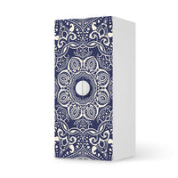 Möbelfolie Blue Mandala - IKEA Smastad Schrank - 2 große Türen - weiss