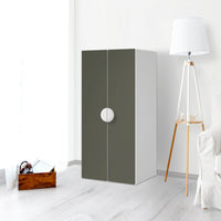 Möbelfolie Braungrau Dark - IKEA Smastad Schrank - 2 große Türen - Kinderzimmer