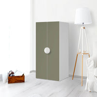 Möbelfolie Braungrau Light - IKEA Smastad Schrank - 2 große Türen - Kinderzimmer