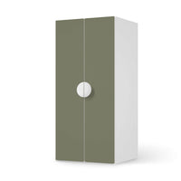 Möbelfolie Braungrau Light - IKEA Smastad Schrank - 2 große Türen - weiss