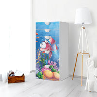 Möbel Klebefolie Bubbles - IKEA Smastad Kommode - 5 Schubladen - Kinderzimmer