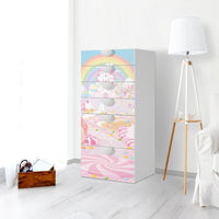 Klebefolie für Möbel Candyland - IKEA Smastad Kommode - 6 Schubladen - Kinderzimmer