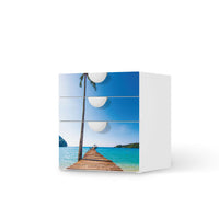 Folie für Möbel Caribbean - IKEA Smastad Kommode - 3 Schubladen - weiss