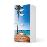 Möbel Klebefolie Caribbean - IKEA Smastad Kommode - 5 Schubladen - weiss