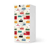 Möbel Klebefolie Cars - IKEA Smastad Kommode - 5 Schubladen - weiss