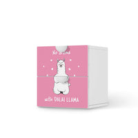 Klebefolie für Möbel Dalai Llama - IKEA Smastad Kommode - 2 Schubladen - weiss