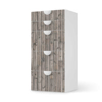 Möbel Klebefolie Dark washed - IKEA Smastad Kommode - 5 Schubladen - weiss