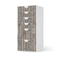 Klebefolie für Möbel Dark washed - IKEA Smastad Kommode - 6 Schubladen - weiss