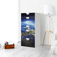 Klebefolie für Möbel Earth View - IKEA Smastad Kommode - 6 Schubladen - Kinderzimmer