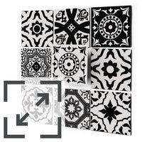 Fliesenaufkleber Eigenes Maß Main - Autumn Mystery Black