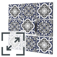 Fliesenaufkleber Eigenes Maß Main - Azulejo Classic