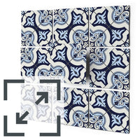 Fliesenaufkleber Eigenes Maß Main - Azulejo Cross