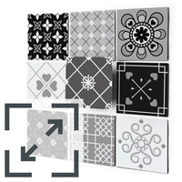Fliesenaufkleber Eigenes Maß Main - Grey Love