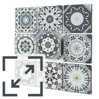 Fliesenaufkleber Eigenes Maß Main - Grey Patternstyle