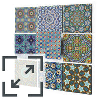 Fliesenaufkleber Eigenes Maß Main - Orientalisches Mosaik
