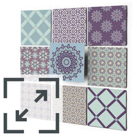 Fliesenaufkleber Eigenes Maß Main - Pastell Pattern