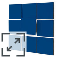 Fliesenaufkleber unifarben Eigenes Maß - Blau Dark