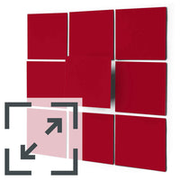 Fliesenaufkleber unifarben Eigenes Maß - Rot Dark