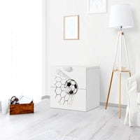 Klebefolie für Möbel Eingenetzt - IKEA Smastad Kommode - 2 Schubladen - Kinderzimmer