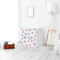 Klebefolie für Möbel Eulenparty - IKEA Smastad Kommode - 2 Schubladen - Kinderzimmer