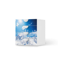 Klebefolie Everest - IKEA Smastad Kommode - 4 Schubladen - weiss