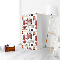 Möbel Klebefolie Firefighter - IKEA Smastad Kommode - 5 Schubladen - Kinderzimmer