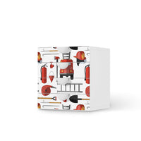 Klebefolie Firefighter - IKEA Smastad Kommode - 4 Schubladen - weiss