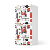 Möbel Klebefolie Firefighter - IKEA Smastad Kommode - 5 Schubladen - weiss