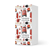 Möbelfolie Firefighter - IKEA Smastad Schrank - 2 große Türen - weiss