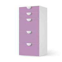 Möbel Klebefolie Flieder Light - IKEA Smastad Kommode - 5 Schubladen - weiss