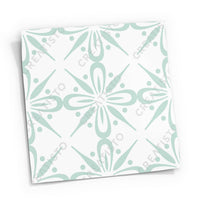Fliesensticker Küche Musterfolie Gross - Türkise Ornamente pds1