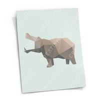 Fliesensticker rechteckig Küche Musterfolie Gross - Origami Tiere pds1