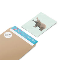 Klebefliesen rechteckig Origami Tiere - Musterfolie Verpackung - creatisto pds2