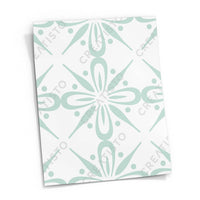 Fliesensticker rechteckig Küche Musterfolie Gross - Türkise Ornamente pds1