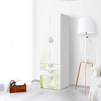 Klebefolie Flower Light - IKEA Smastad kombiniert - 3 Schubladen und 2 große Türen - Kinderzimmer