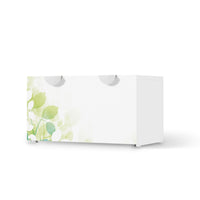 Möbelfolie Flower Light - IKEA Smastad Bank mit Kasten - weiss